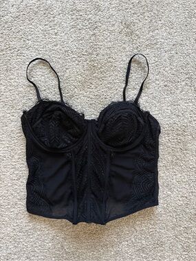 Garage Black Lace Corset
